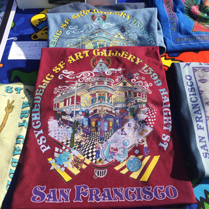 Psychedelic SF Gallery Maroon Shirt