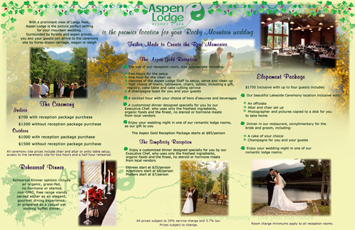 Three-Fold Wedding Brochure Side 2