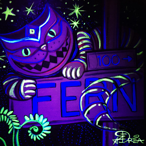 Cheshire Cat in Fern Alley UV